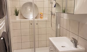 Badezimmer mit Dusche